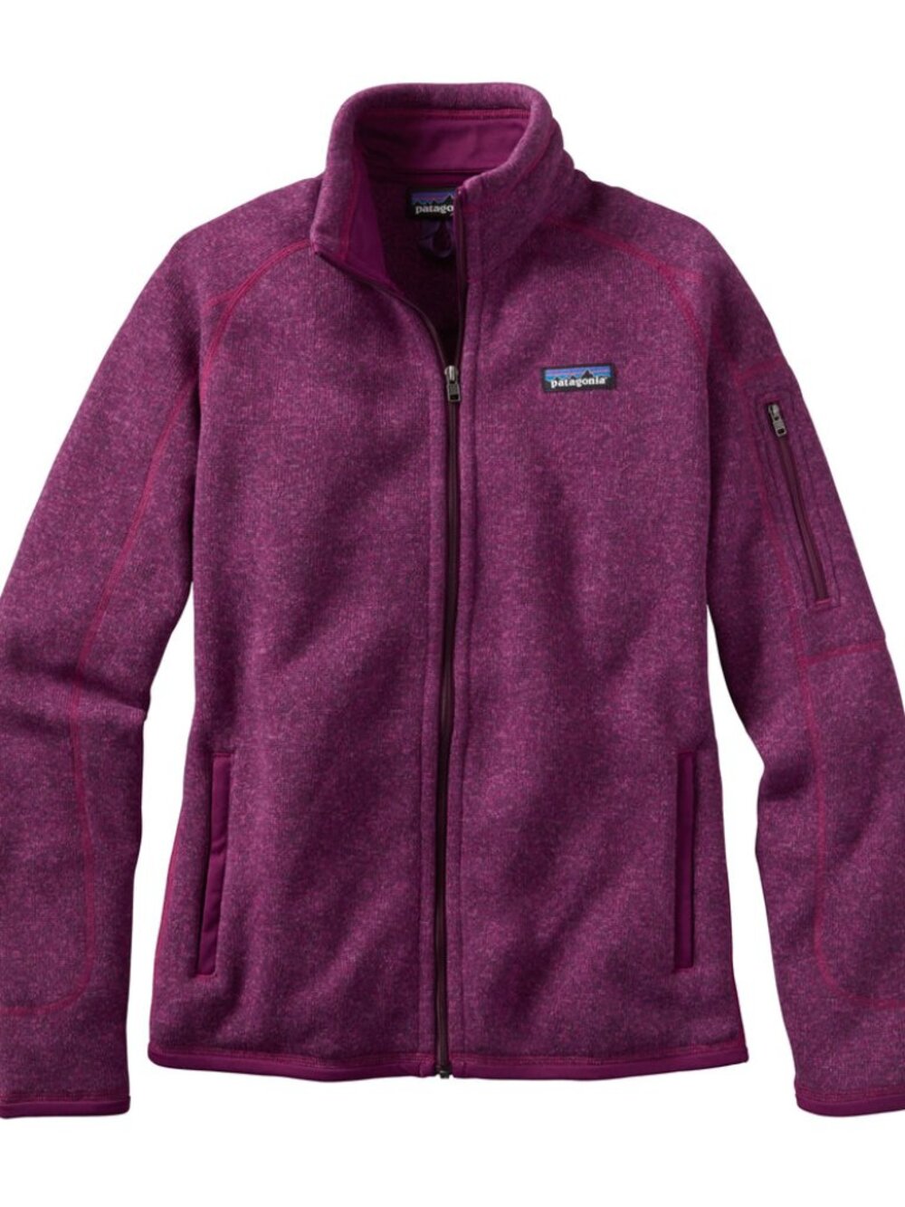 Patagonia women's full-zip fleece jacket in size medium
